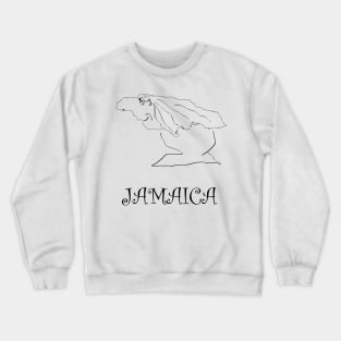 A funny map of Jamaica Crewneck Sweatshirt